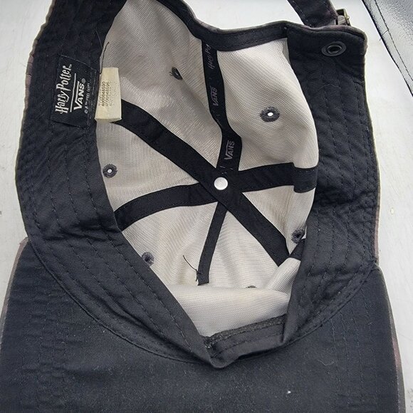 Vans x Harry Potter Deathly Hallows Cap Hat Tie Purple Gray Dye Hogwarts - Picture 8 of 9